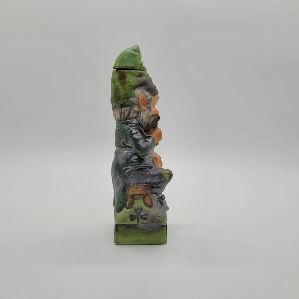 Vintage Hoffman Original Gnome Leprechaun Sherry Decanter 1/10 Pint Empty 6.5